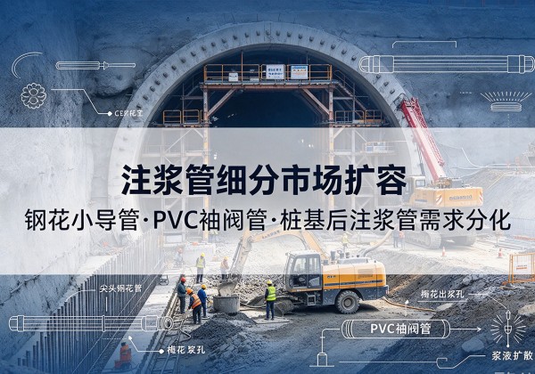 平顺注浆管细分市场扩容，隧道钢花小导管、PVC 袖阀管、桩基后注浆管需求分化